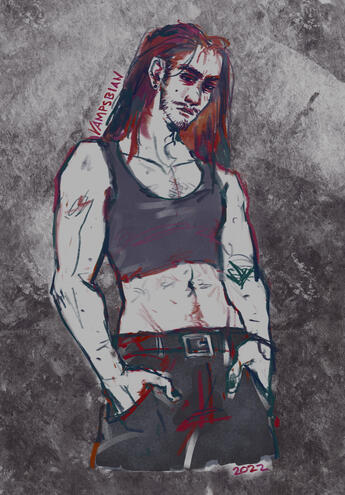 $25, character belongs to @menacinglystand